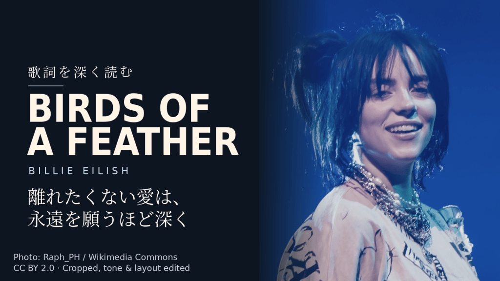 Billie Eilish「BIRDS OF A FEATHER」歌詞解説カバー。離れたくない愛は、永遠を願うほど深く