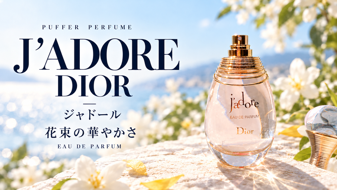 ジャドール オードゥ パルファンの実ボトルを用いたサムネイル。写真は旧デザイン。