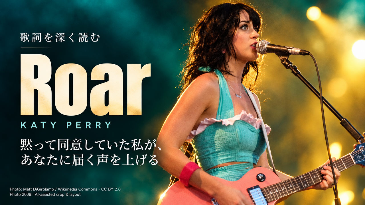 Katy Perry「Roar」歌詞解釈カバー。黙って同意していた私が、あなたに届く声を上げる